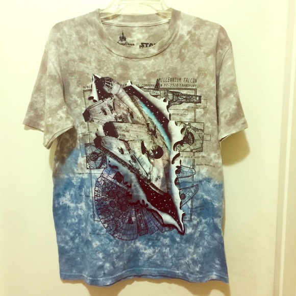 Star Wars Disney Parks Millenium Falcon T-Shirt Size S - Picture 1 of 4